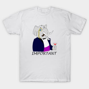 Important Elephant - Funny Design T-Shirt